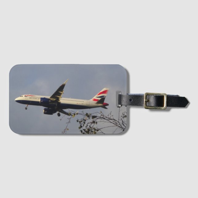 British Aeroplane Luggage Tag (Front Horizontal)