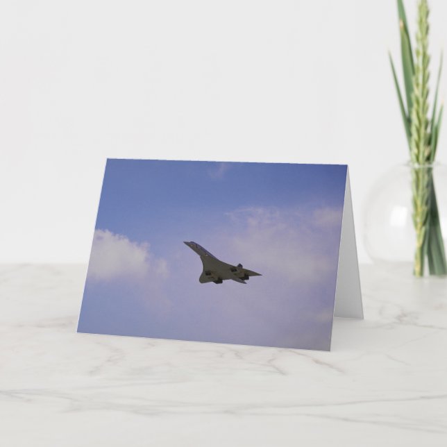 British Aerospace/Aerospatiale Concorde in flight, Card (Front)