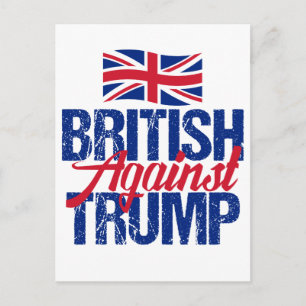 British Against Trump Postcard