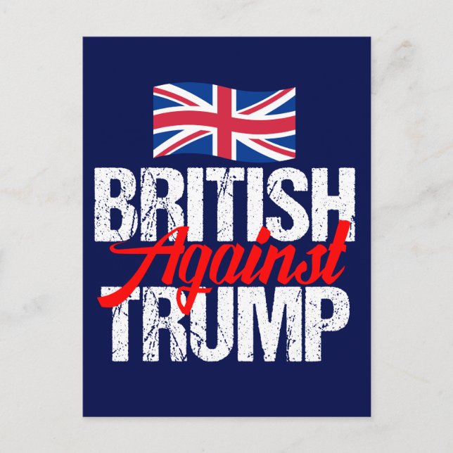 British Against Trump Postcard (Front)