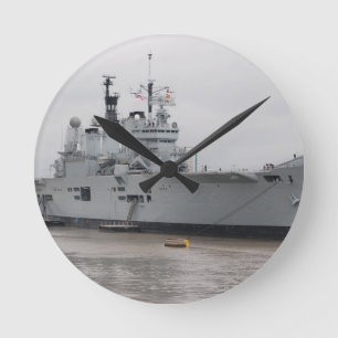 British Aircraft Carrier Round Clock