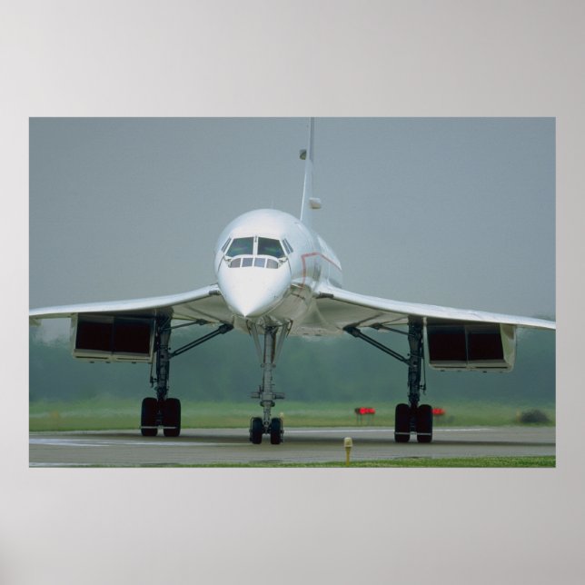 British Airways Concorde, on taxi way Poster (Front)