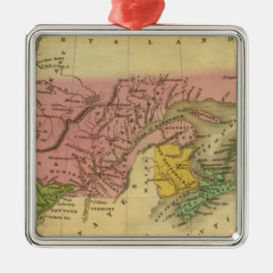 British America Metal Tree Decoration