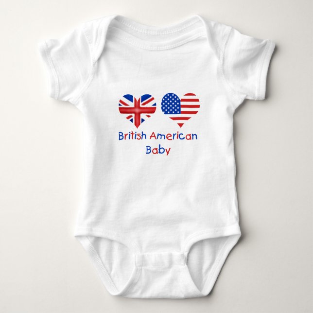 British American Baby Bodysuit (Front)