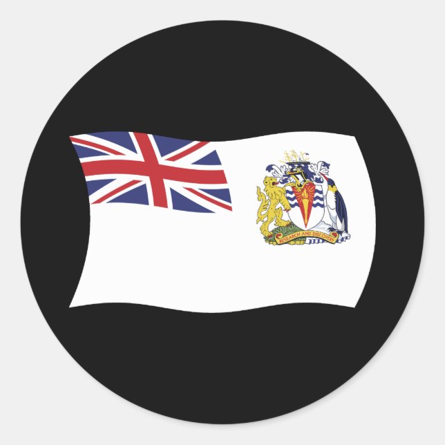 British Antarctic Flag Sticker (Front)