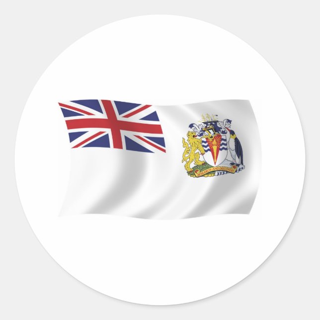 British Antarctic Flag Sticker (Front)