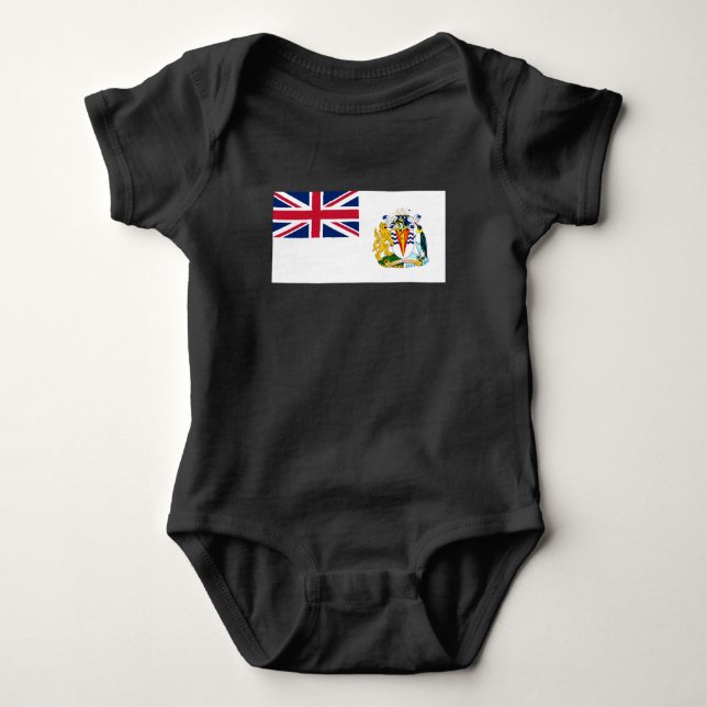 British Antarctic Territory Flag Baby Bodysuit (Front)