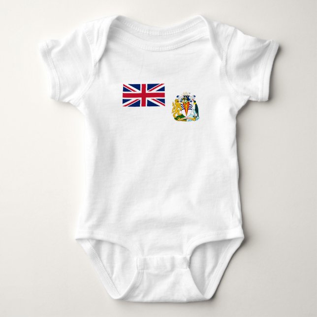 British Antarctic Territory Flag Baby Bodysuit (Front)