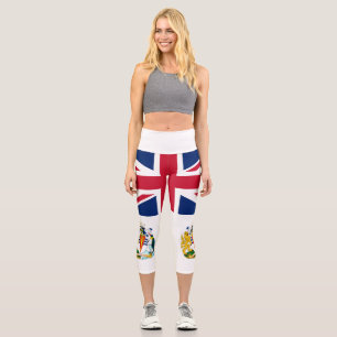 British Antarctic Territory Flag Capri Leggings