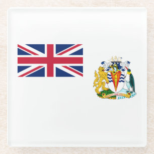 British Antarctic Territory Flag Glass Coaster