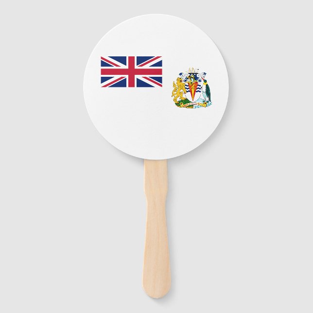 British Antarctic Territory Flag Hand Fan (Front)