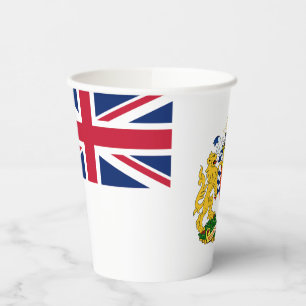 British Antarctic Territory Flag Paper Cups