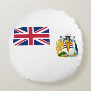 British Antarctic Territory Flag Round Cushion