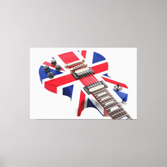 BRITISH ARE COMING GUITAR 40x60 Canvas Print (Front)
