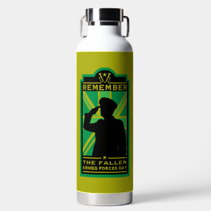 British Armed Forces Day Water Bottle