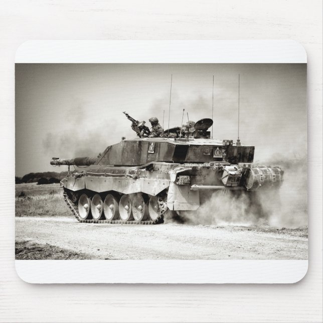 British Army Challenger 2 Main Battle Tank Mouse Mat (Front)