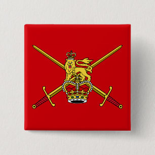 British Army flag (non-cerimonial) 15 Cm Square Badge