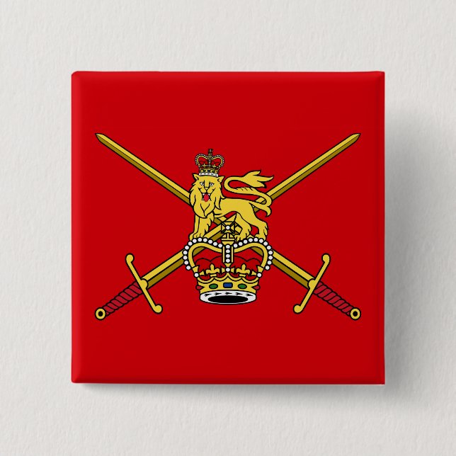 British Army flag (non-cerimonial) 15 Cm Square Badge (Front)