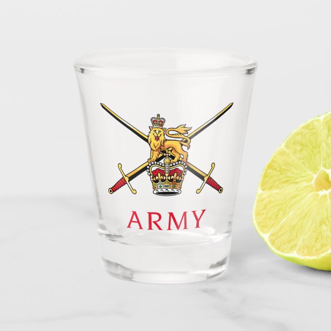 British Army Logo Shot Glass (Front)