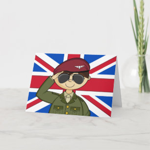 British Army Officer Card
