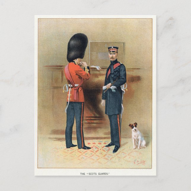 British Army - The Scots Guards Postcard (Front)