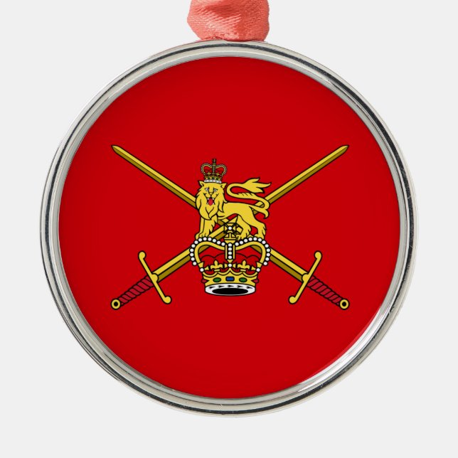 British Army (UK Military) Metal Tree Decoration (Front)