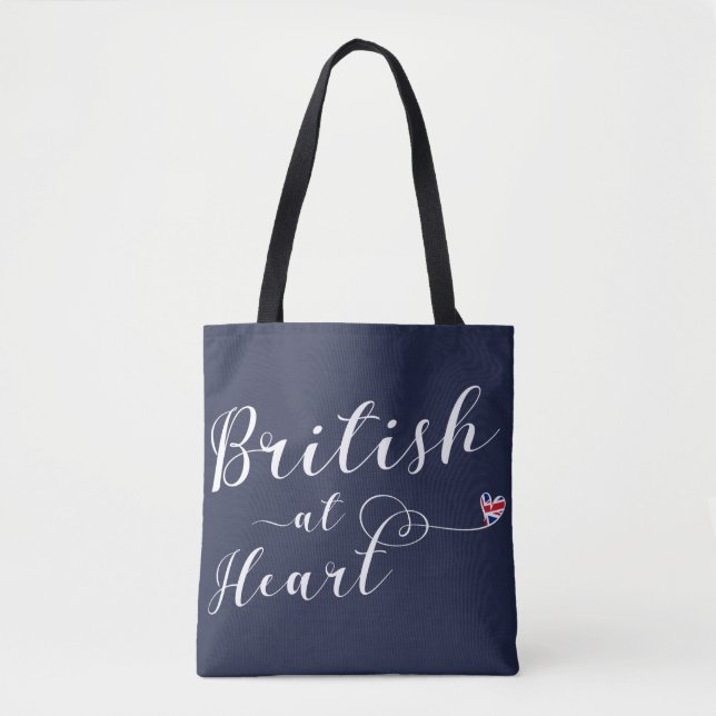 British At Heart Grocery Bag, UK Tote Bag (Front)
