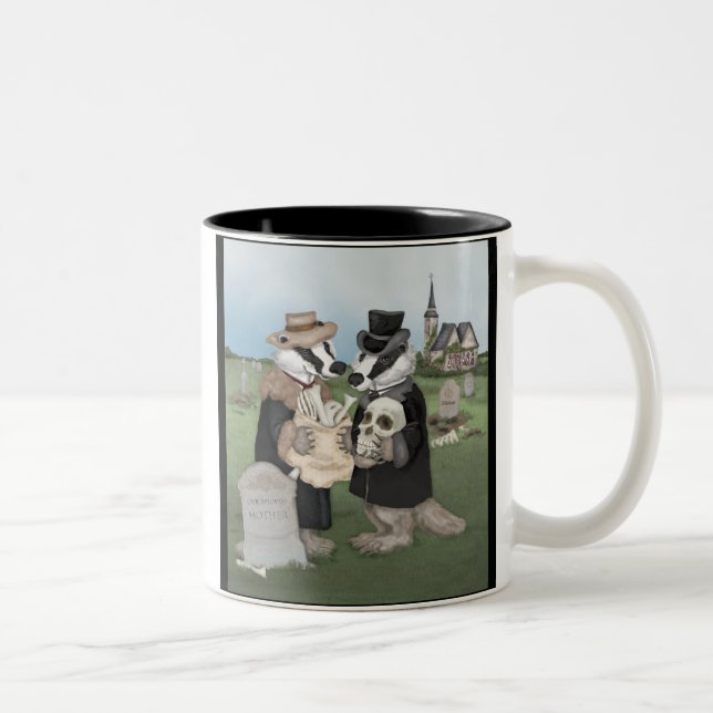 British Badgers Behaving Badly Mug (Right)