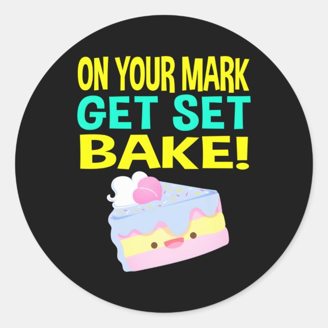 British Baking Show Baking S Get Set Bake Off Classic Round Sticker (Front)