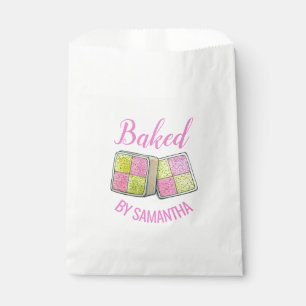 British Battenberg Marzipan Sponge Cake Baked By Favour Bags
