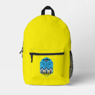 British Beach Hut Gifts And Decor Printed Backpack