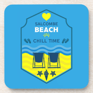 British Beach-Themed Gift Coaster