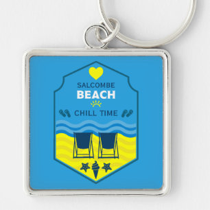 British Beach-Themed Gift Key Ring