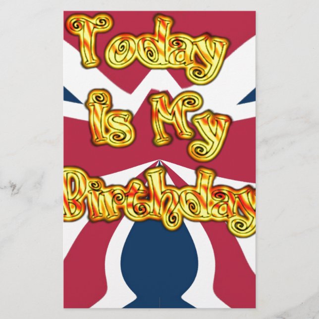 British Birthday Gifts Art Print (Front)