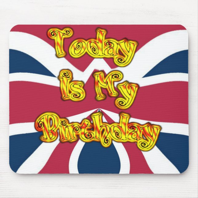 British Birthday Gifts Art Print Mouse Mat (Front)