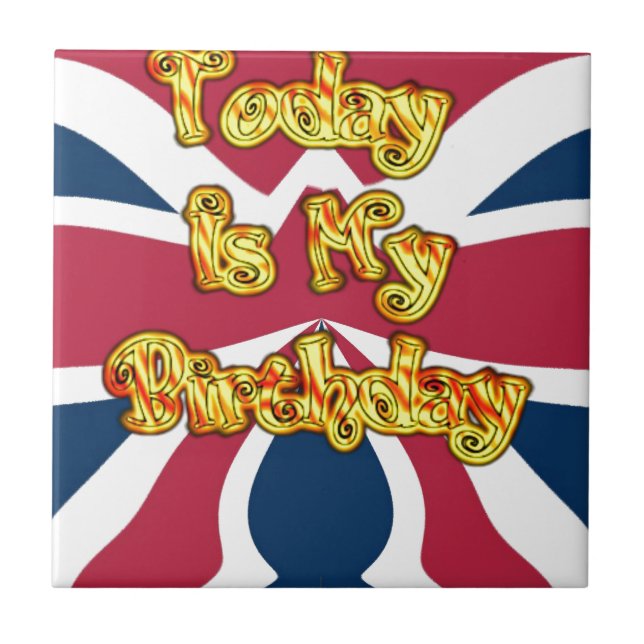 British Birthday Gifts Art Print Tile (Front)