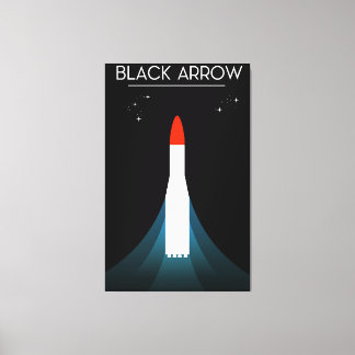 British Black Arrow Rocket Space Art Canvas Print