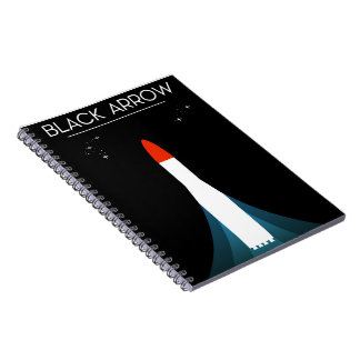 British Black Arrow Rocket Space Art Notebook