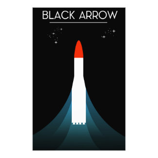 British Black Arrow Rocket Space Art Photo Print