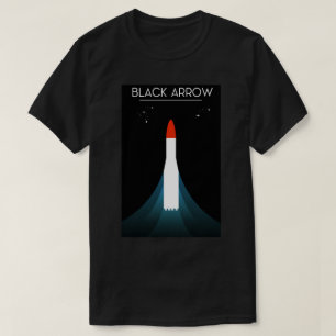 British Black Arrow Rocket Space Art T-Shirt