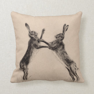 British Boxing Hares Cusion Cushion