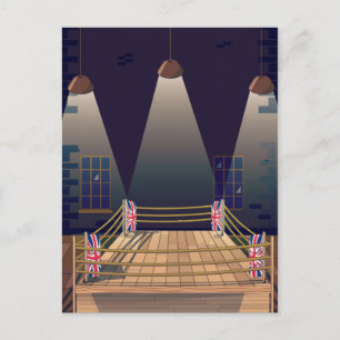 British Boxing ring Gym. Postcard