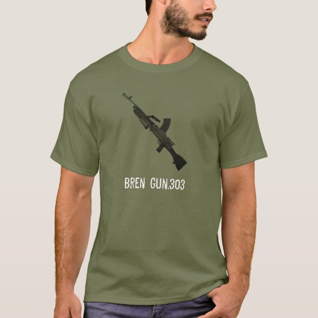 British Bren Gun .303.Army Tee (Front)