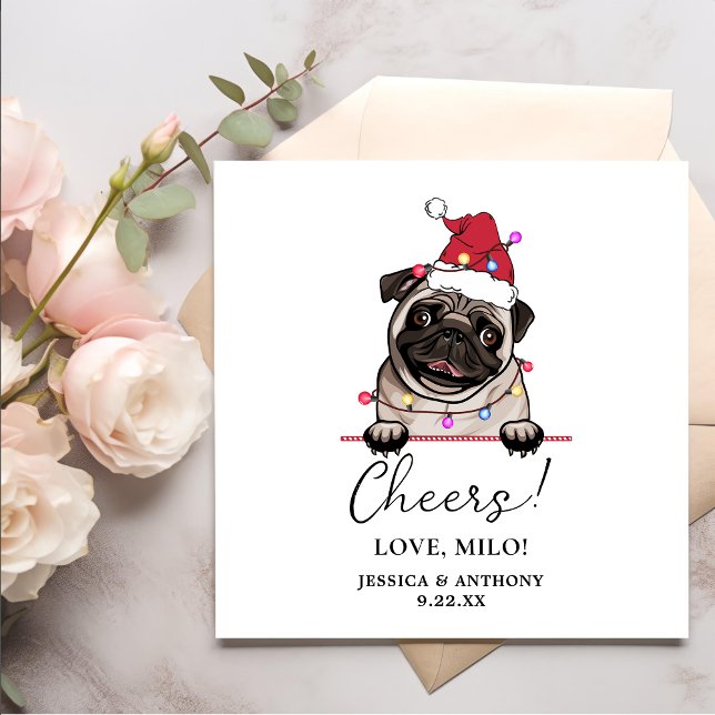 British Bull Dog Personalised Cheers Napkins (Creator Uploaded)