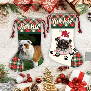 British Bull Dog Personalized Christmas  Small Christmas Stocking