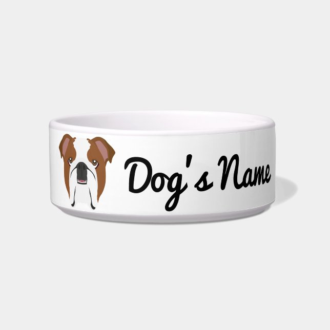 British Bulldog Dog Bowl (Front)