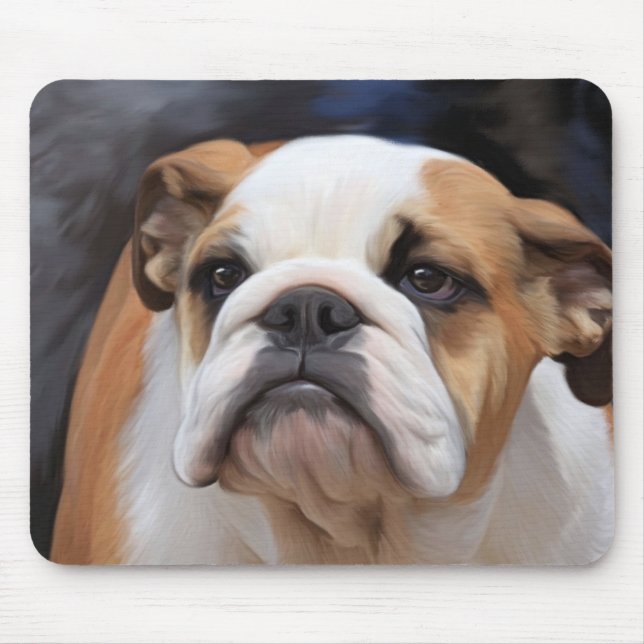British Bulldog puppy Mouse Mat (Front)