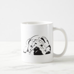 British Bulldog Stencil Coffee Mug