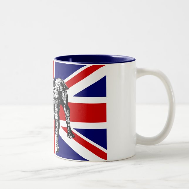 British bulldog Union Jack flag mug (Right)