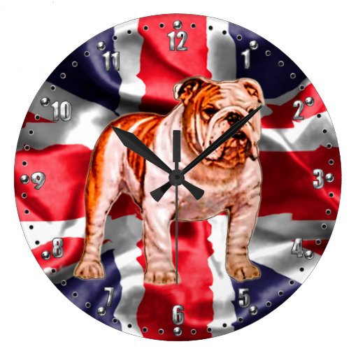 Image of British Bulldog Wall Clock